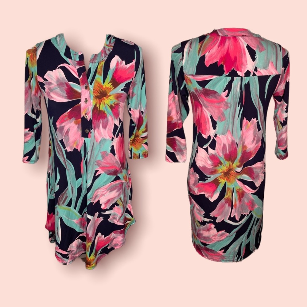 Christian Caliendo Bright Floral Tunic